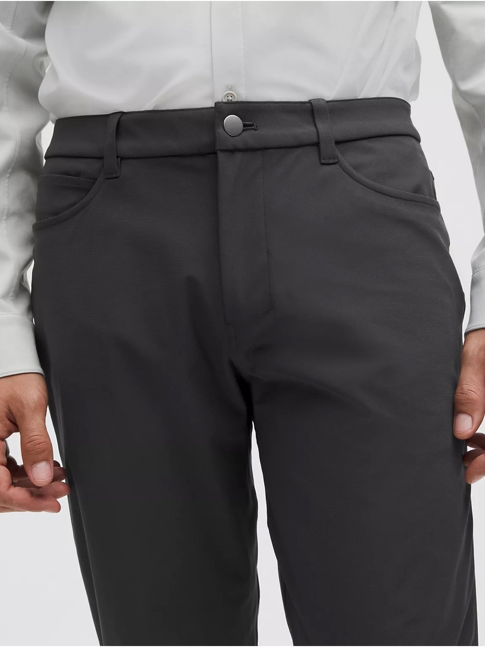 LULULEMON Men's Slim Straight Jeans in Obsidian Dark Grey - Picture 4 of 15